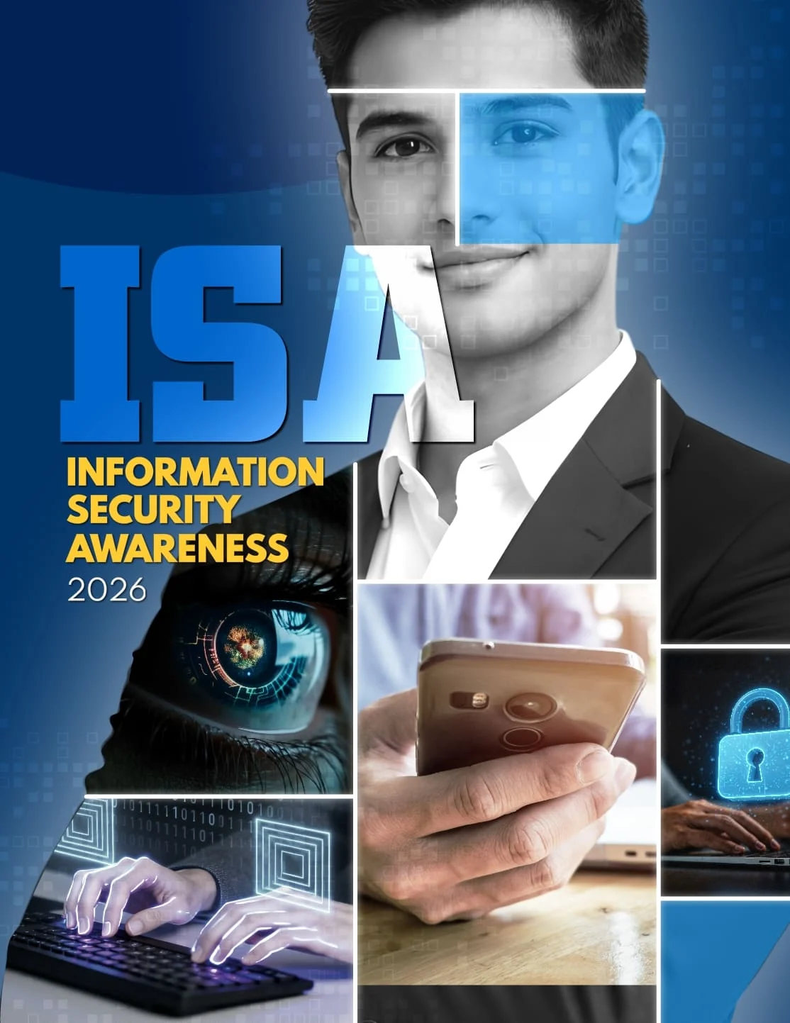 Cover of the Information Security Awareness 2026 digital flipbook, a magazine-style InfoSec policy refresher